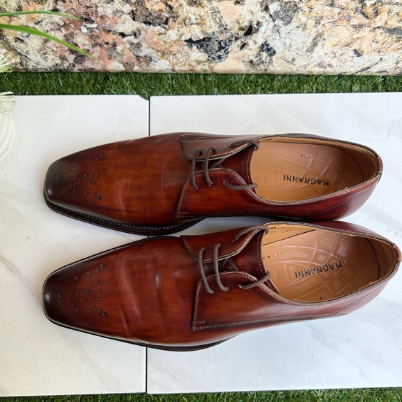 Magnanni 'Merrion' Medallion Cognac 
Toe Derby size 8 men - Picture 3 of 9